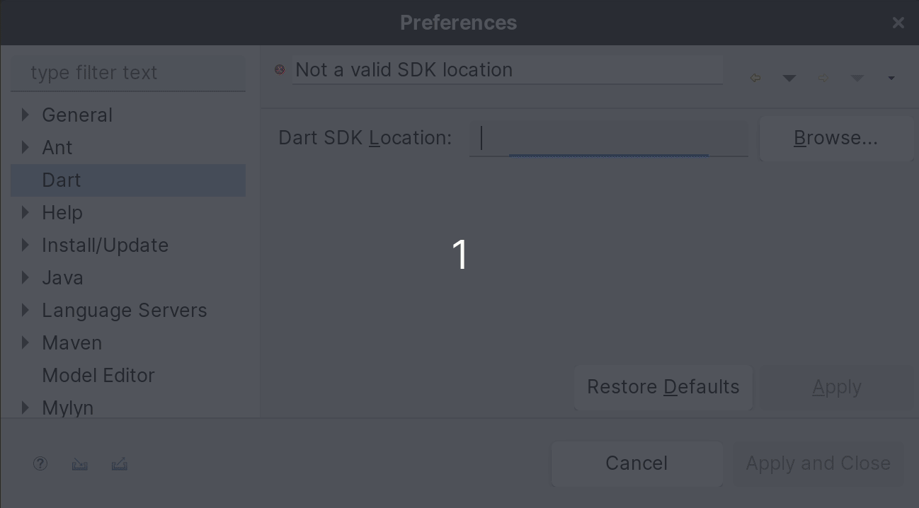 Preference Page Validation